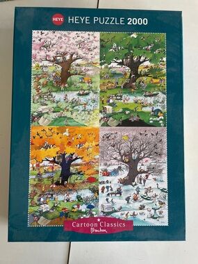 HEYE 2000-Piece Cartoon Classics Seasonal Tree Puzzle - Multicolor